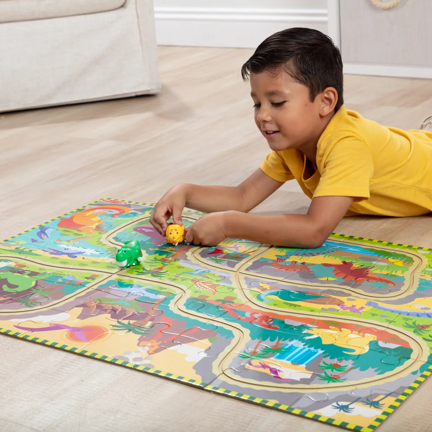 Melissa & Doug Dinosaur Adventure vloerpuzzel 48 stukjes