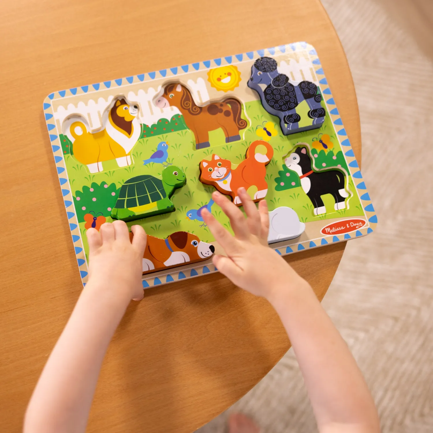 Melissa & Doug Pets houten puzzel 8 stukjes dieren 2+ jaar
