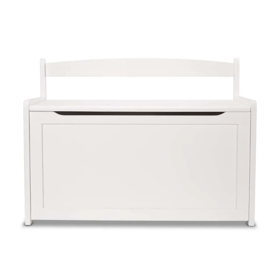 Melissa & Doug Wooden Toy Chest speelgoedkist wit hout
