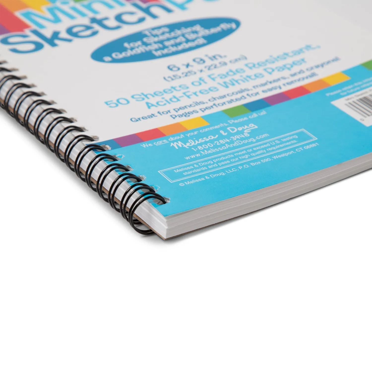 Melissa & Doug Mini Sketch Pad schetsblok 3 stuks tekenpapier