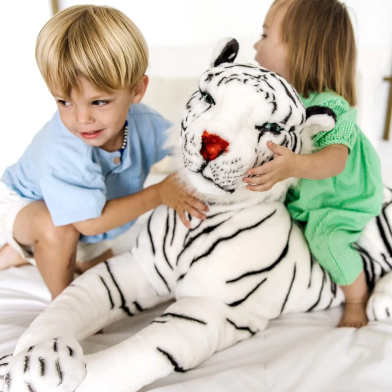 Melissa & Doug White Tiger Giant knuffel tijger groot