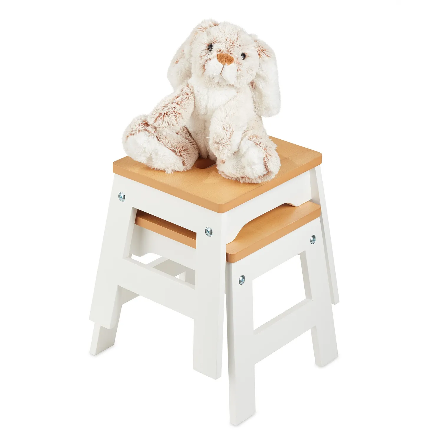 Melissa & Doug Wooden Stools krukjes 2 stuks 28 cm