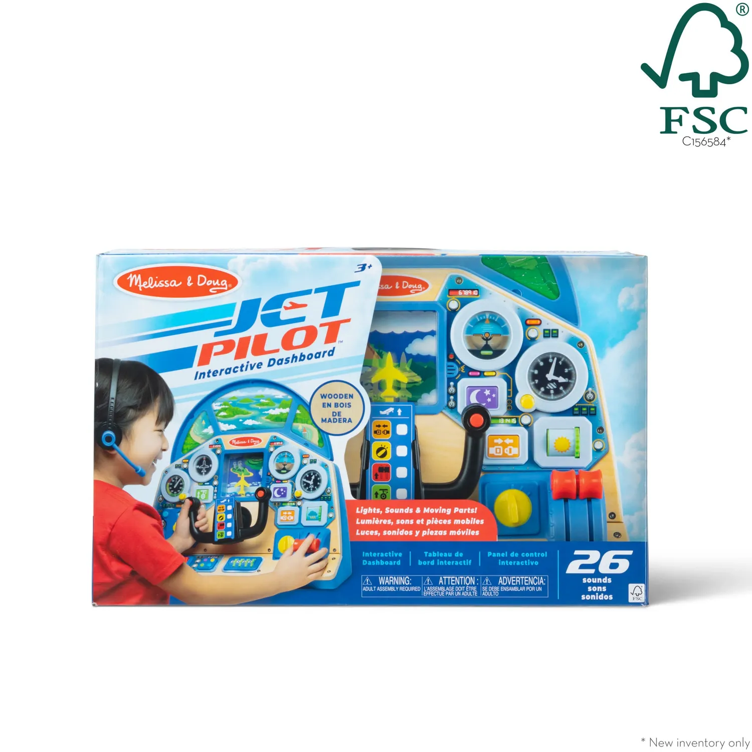 Melissa & Doug Jet Pilot Interactive Dashboard cockpit 3-5 jaar