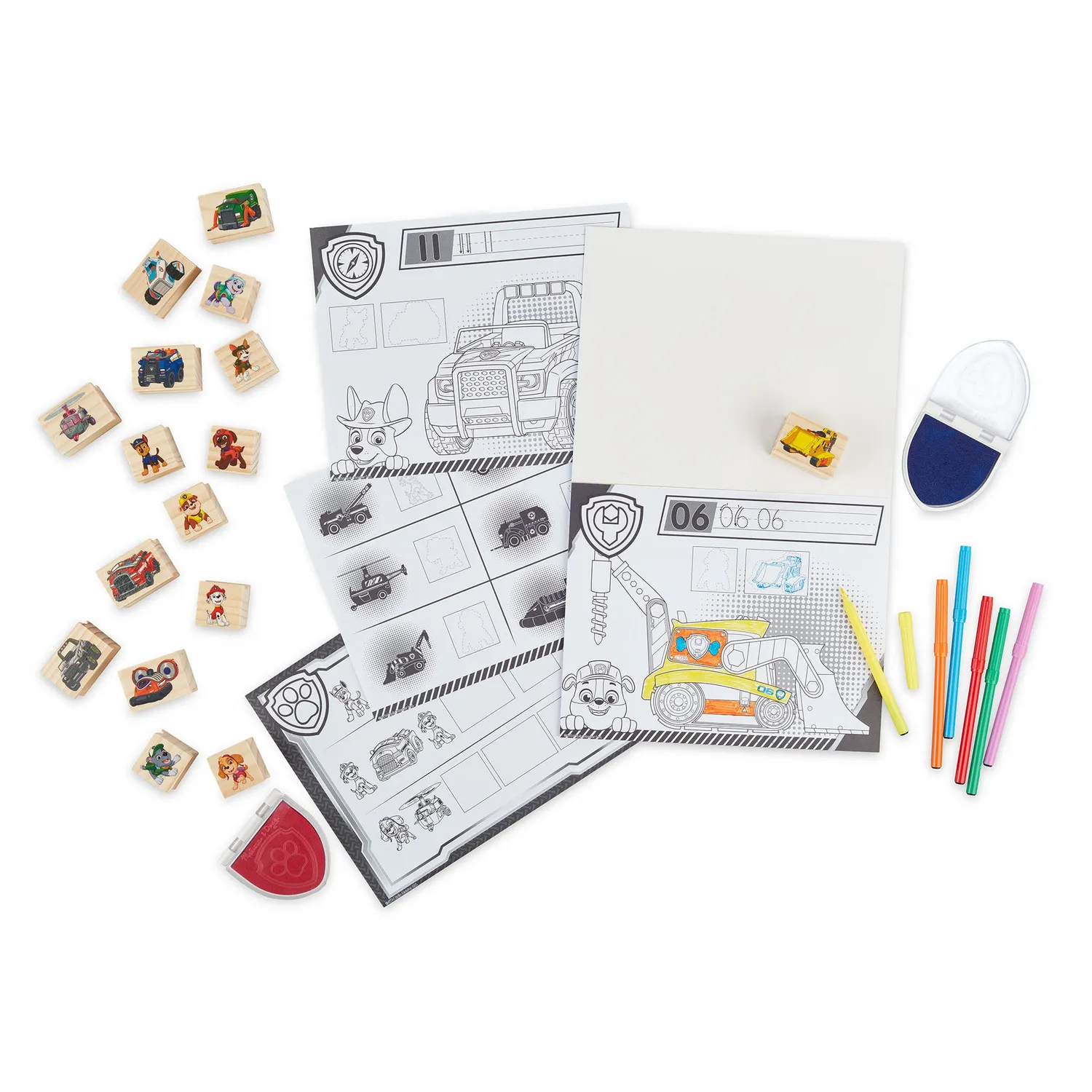 Melissa & Doug PAW Patrol Wooden Stamps stempelset houten
