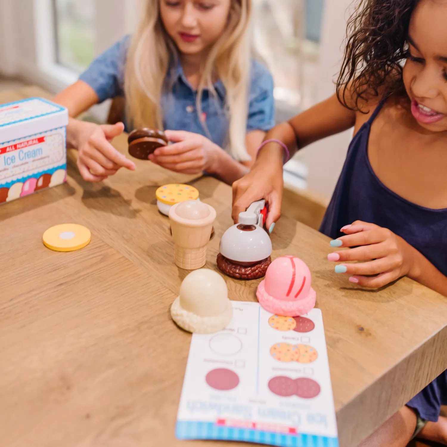 Melissa & Doug Scoops & Sandwiches speel ijsjes set 13-delig hout