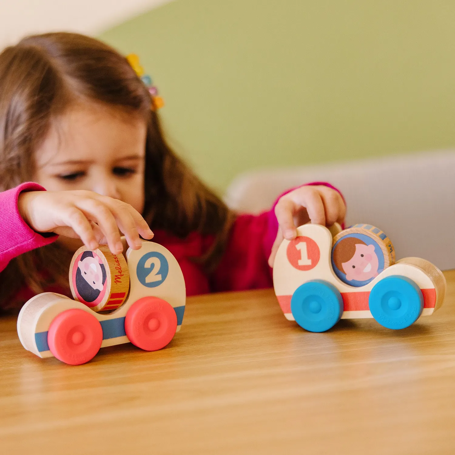 Melissa & Doug GO Tots Houten Raceauto’s 2 Stuks Peuter