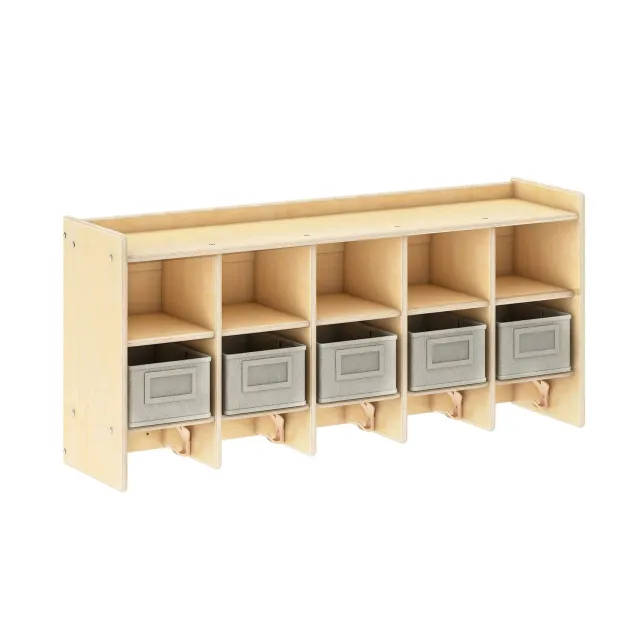 Guidecraft EdQ 10-Section wandlocker naturel houten