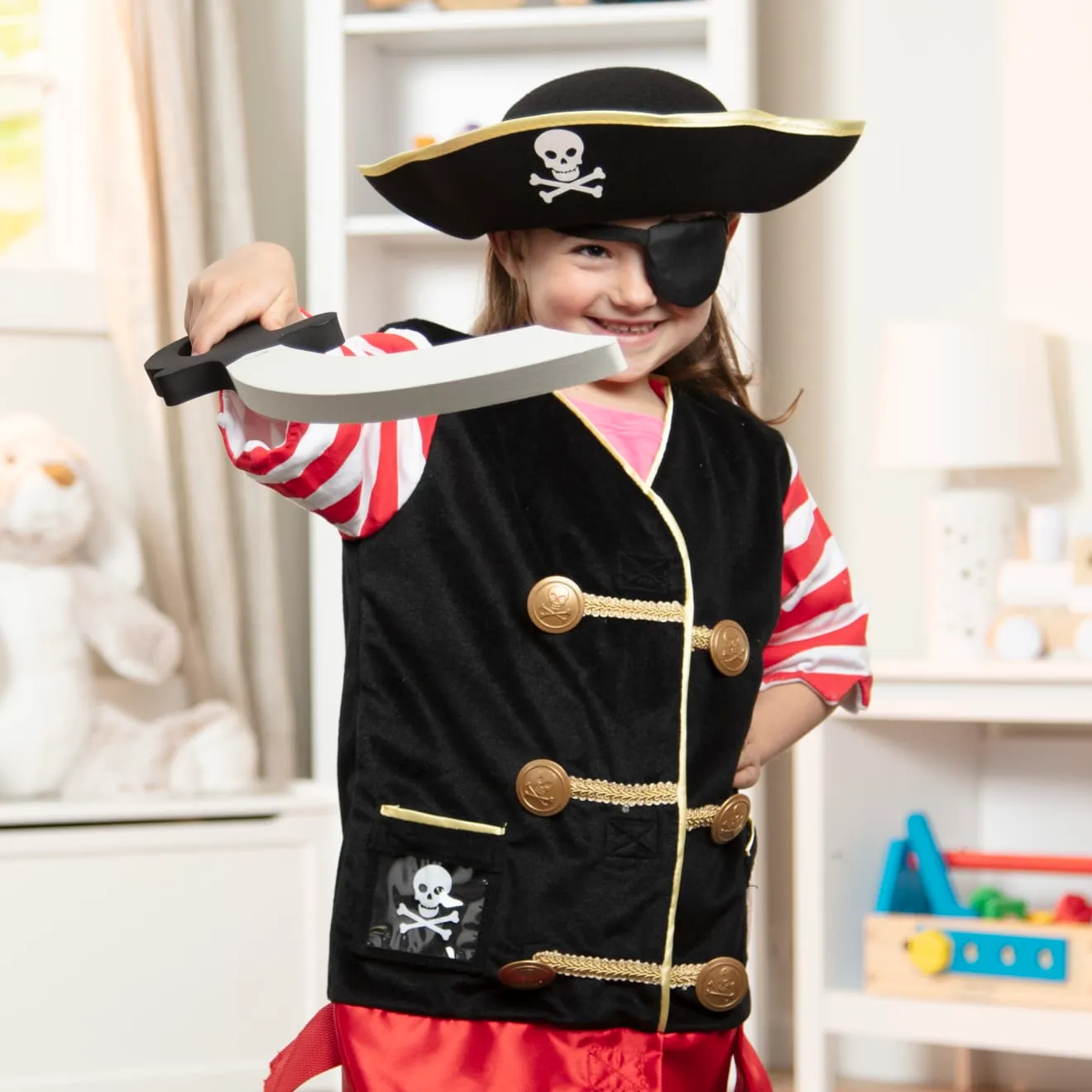 Melissa & Doug Pirate verkleedset piraat 3-6 jaar 5-delig