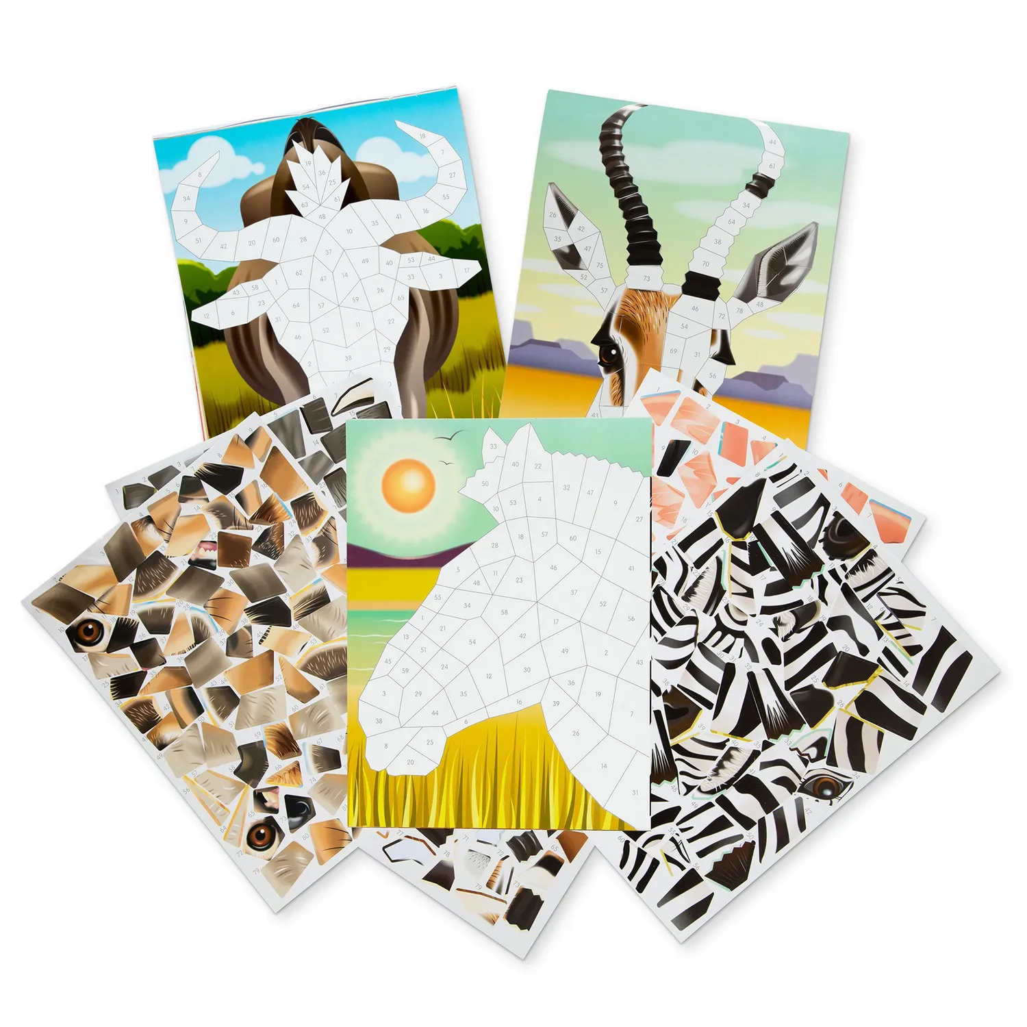 Melissa & Doug Safari mozaïek stickerboek 850+ stickers