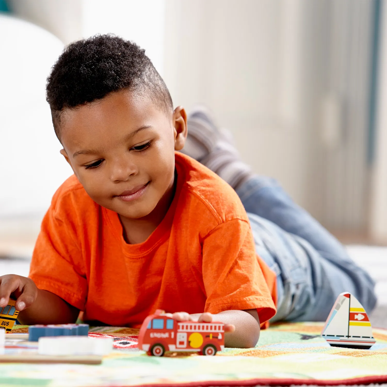 Melissa & Doug Vehicles Chunky Puzzle houten puzzel 9 stuks