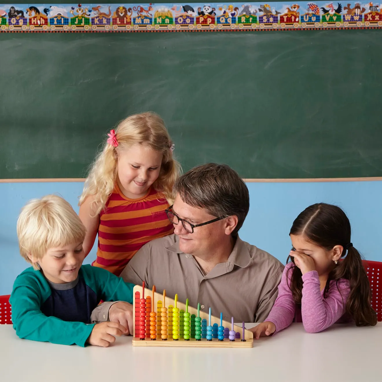 Melissa & Doug Add & Subtract Abacus telraam hout