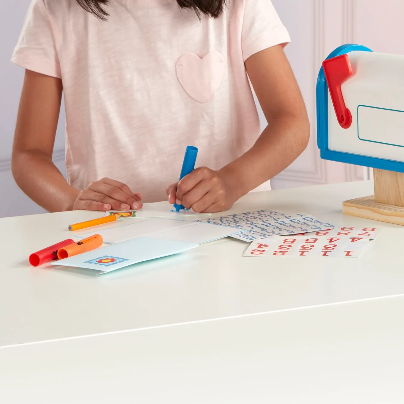 Melissa & Doug My Own Mailbox houten brievenbus speelgoed