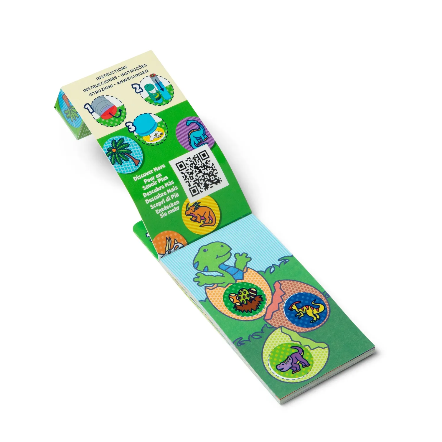 Melissa & Doug Sticker WOW! Dinosaur stickerboek navulling 200 stickers