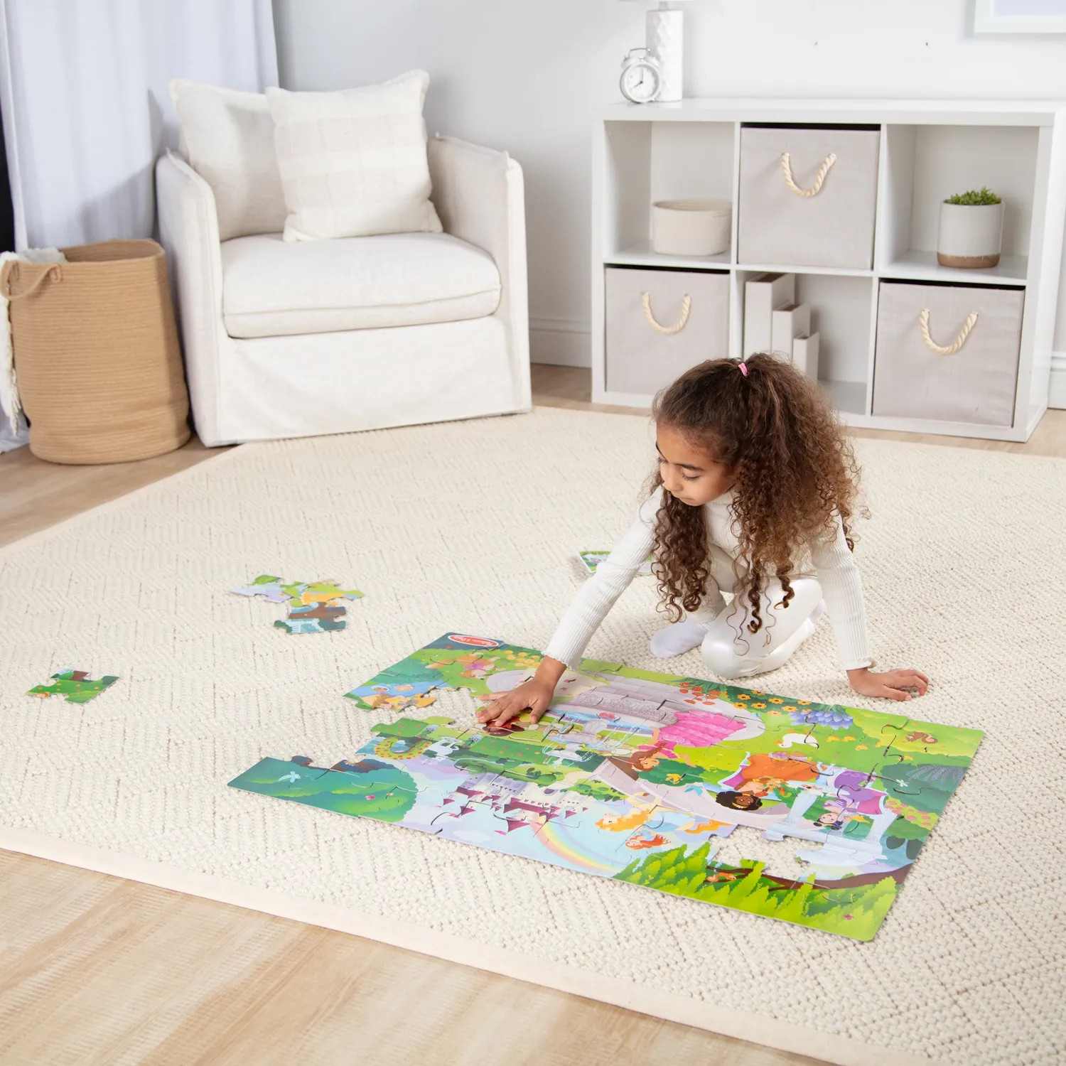 Melissa & Doug Fairy Tale Castle vloerpuzzel 48 stukjes