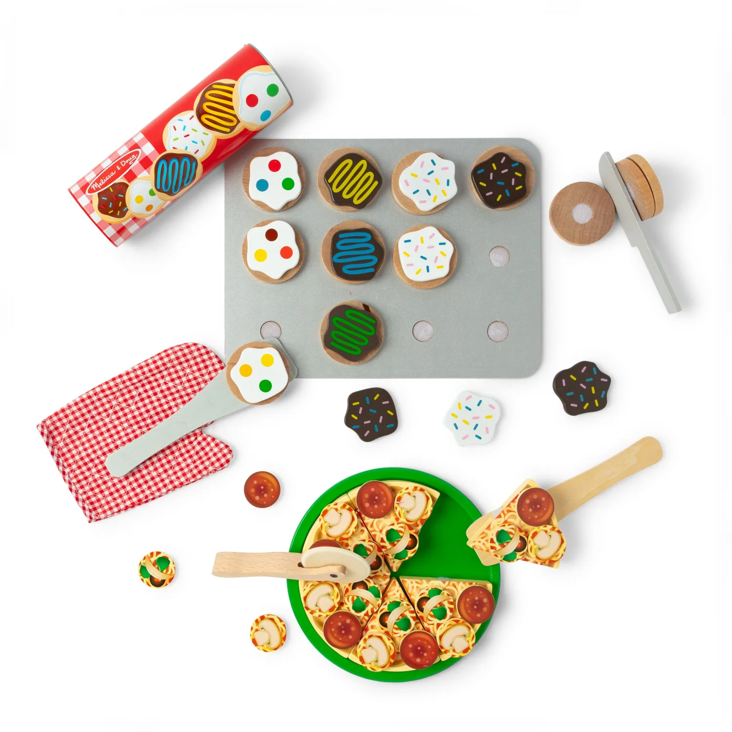 Melissa & Doug Pizza Koekjes speelset hout 2-delig
