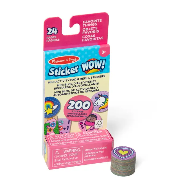 Melissa & Doug Sticker WOW Favorite Things navulling 200 stickers