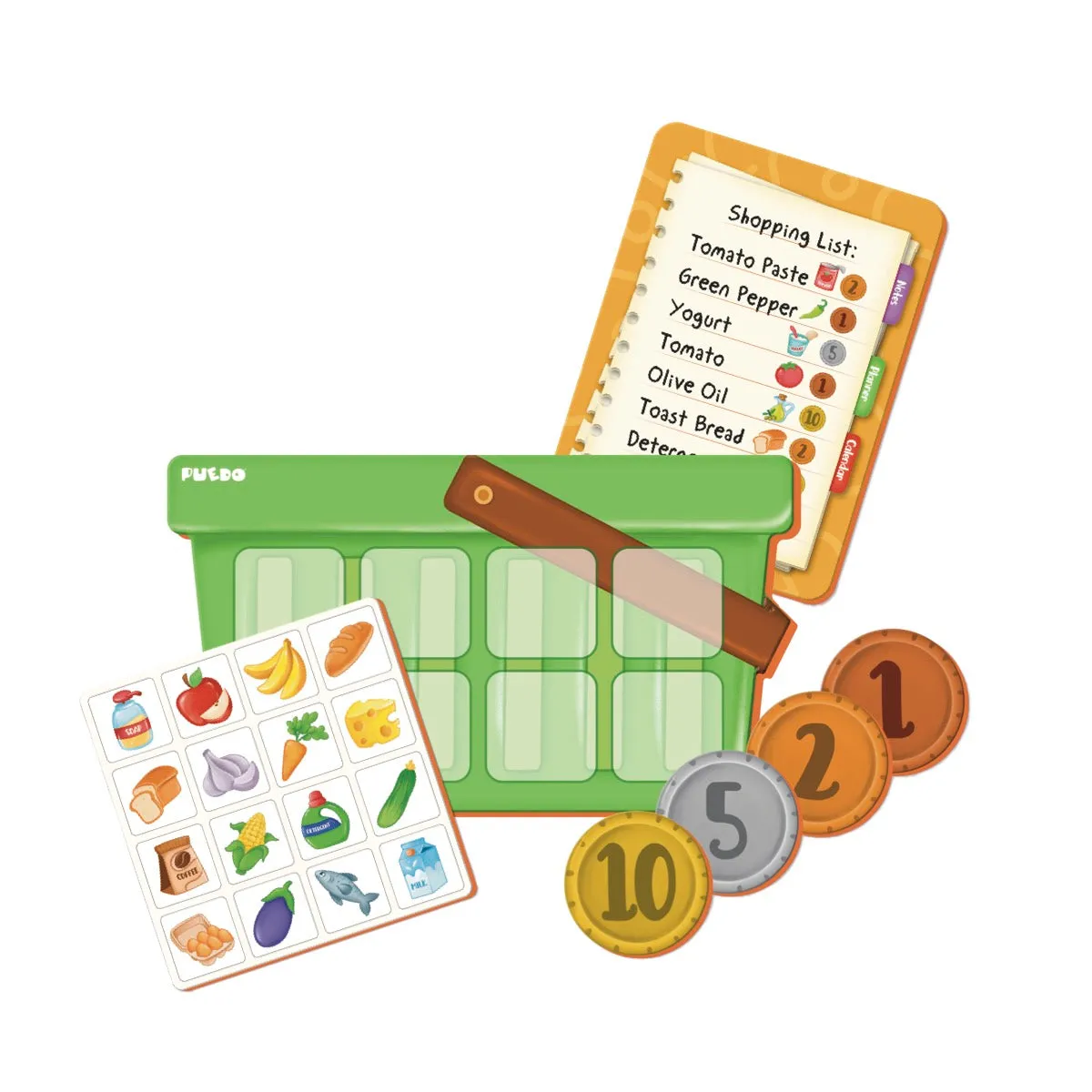 Puedo Shopping List bordspel boodschappen leren 3+