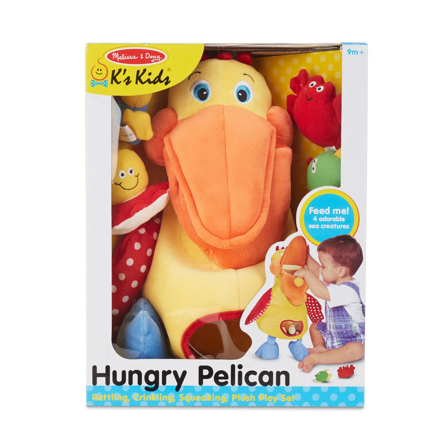 Melissa & Doug K's Kids Hungry Pelican knuffel baby