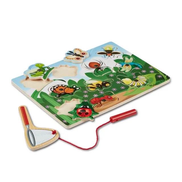 Melissa & Doug Bug-Catching magnetisch puzzelspel hout 10 insecten