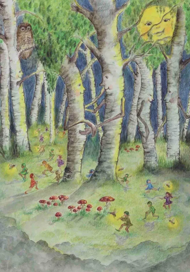 Ginger Fairy Eentje van Margo Midzomernacht kaart 10,5x15 cm