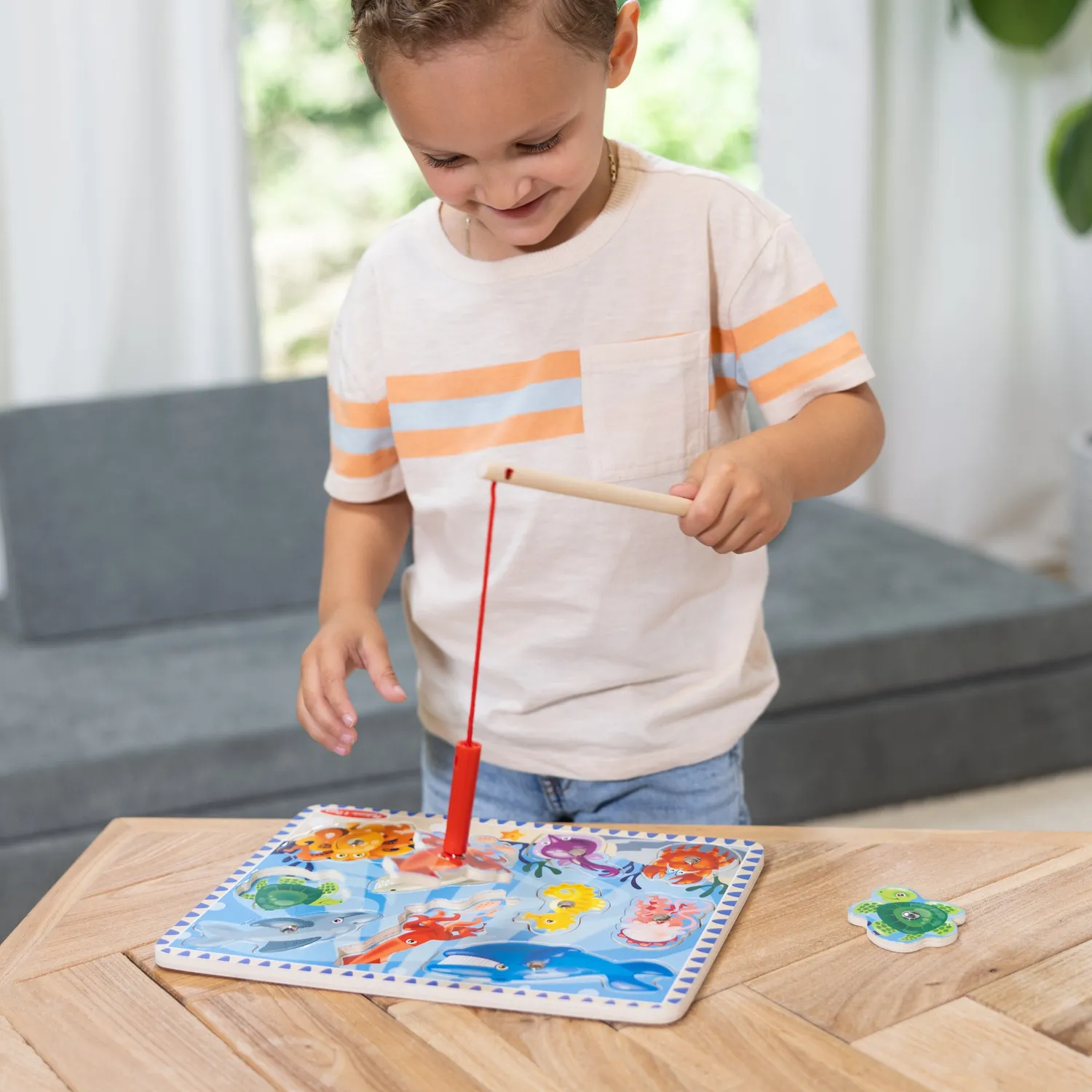 Melissa & Doug Fishing magnetisch visspel puzzel 10-delig hout