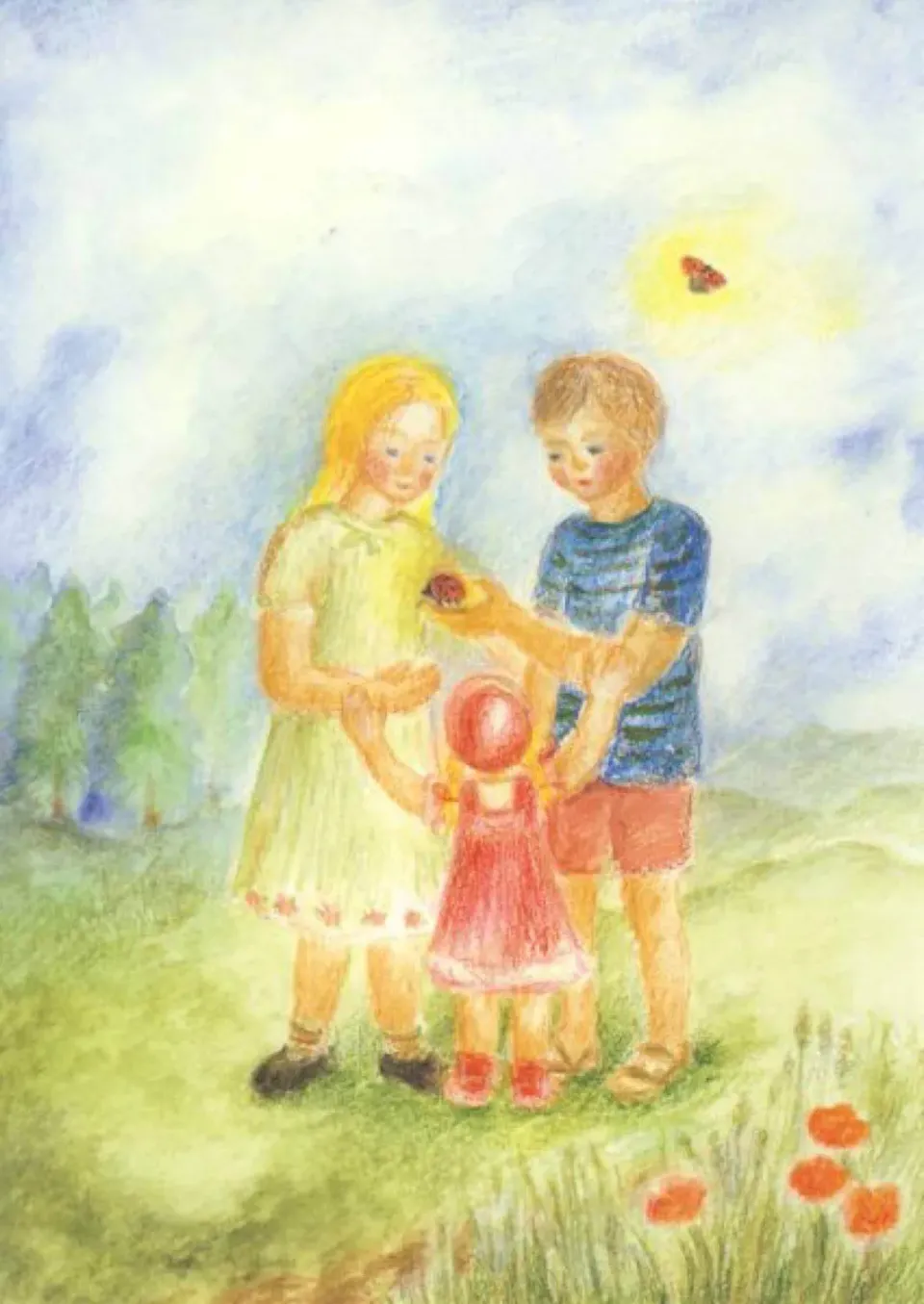 Ilona Bock Juli kaart zomermaand 10x15