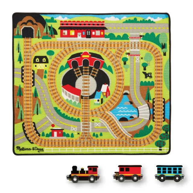 Melissa & Doug Round the Rails speelkleed trein 3 wagons