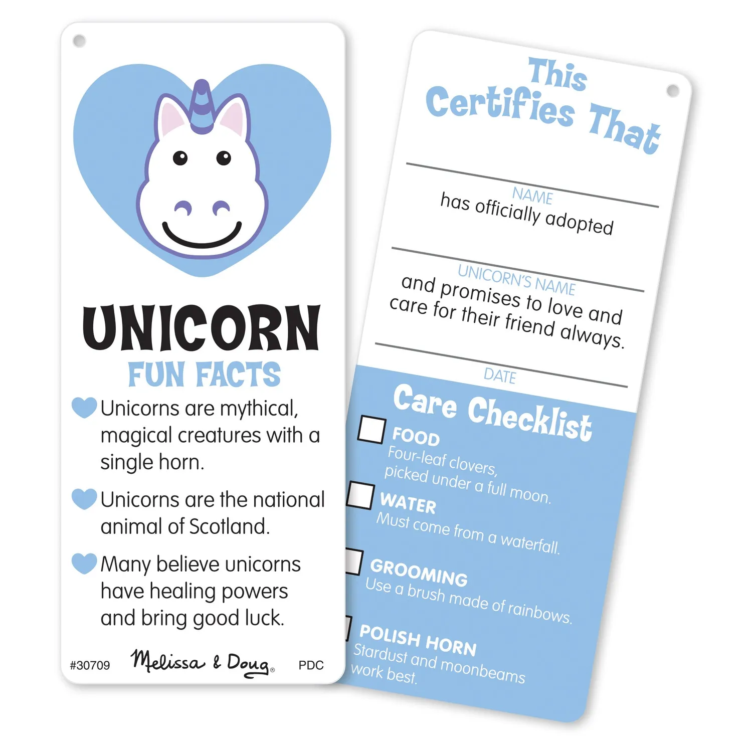 Melissa & Doug Cuddle Unicorn Jumbo knuffel wit 70 cm