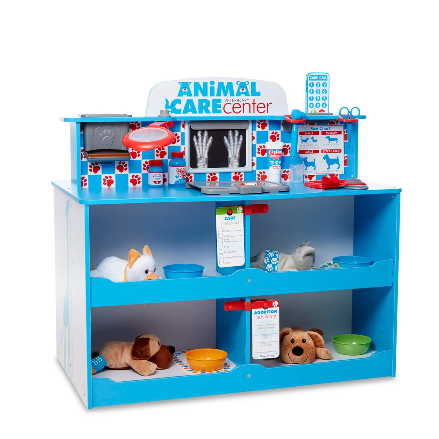 Melissa & Doug Animal Care speelcentrum dierenarts hout