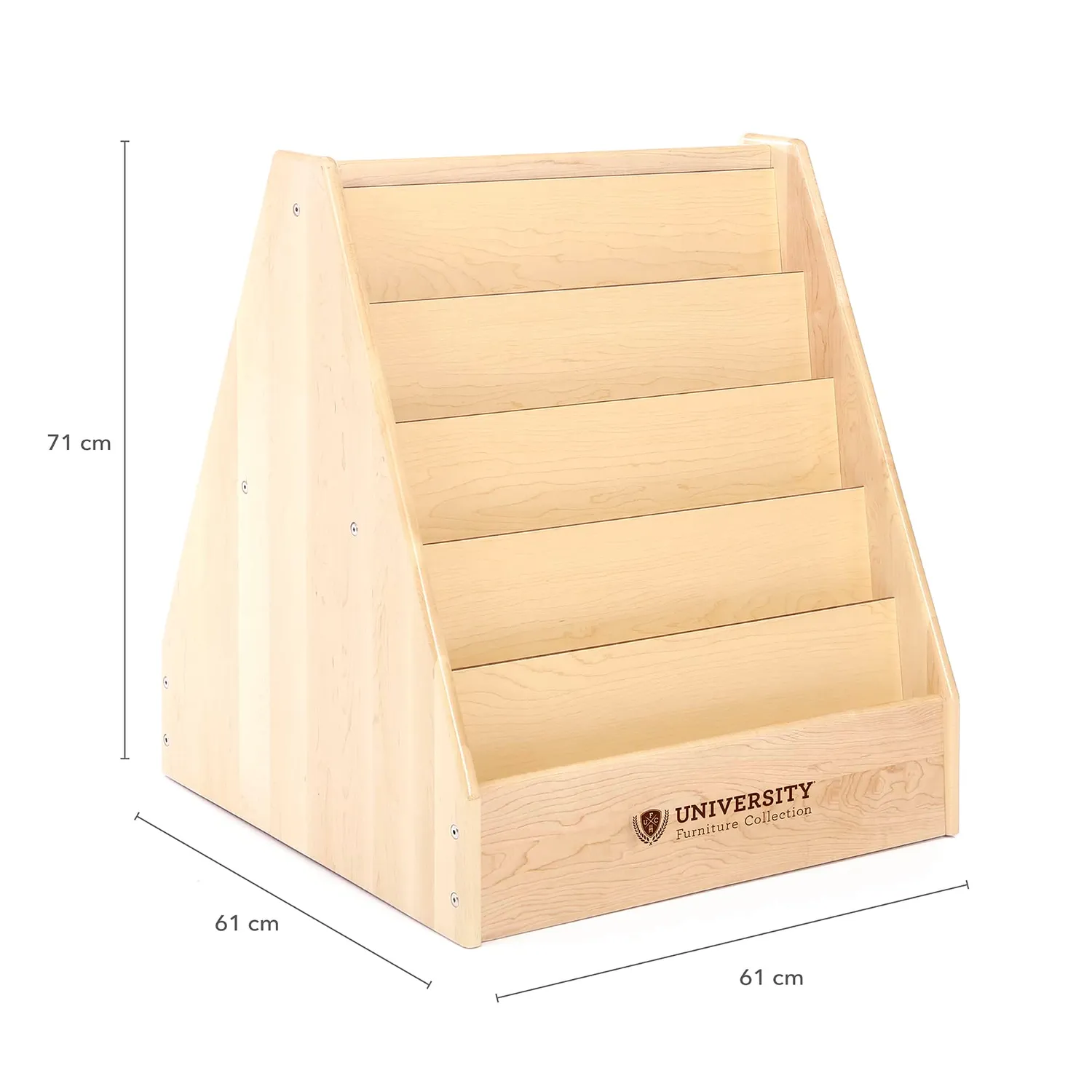 Guidecraft Solid Maple boekenkast 71 cm dubbelzijdig