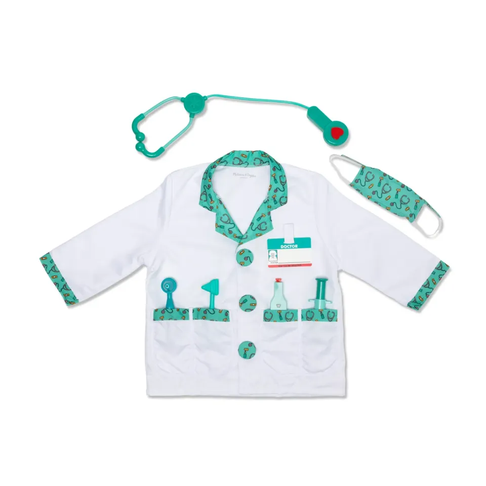 Melissa & Doug Doctor Costume dokterskostuum 3-6 jaar 8-delig