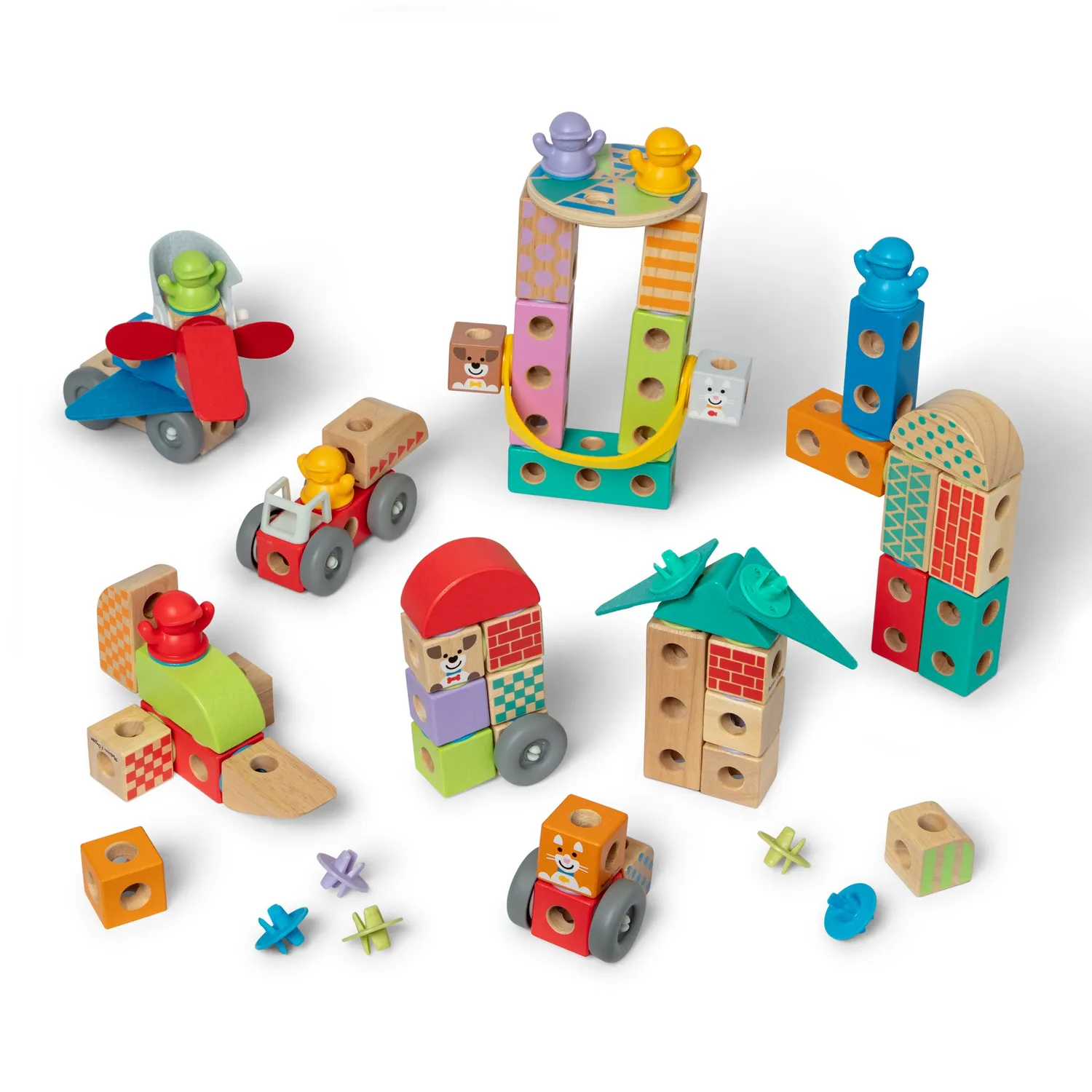Melissa & Doug Blockables All Around Town bouwset 127-delig