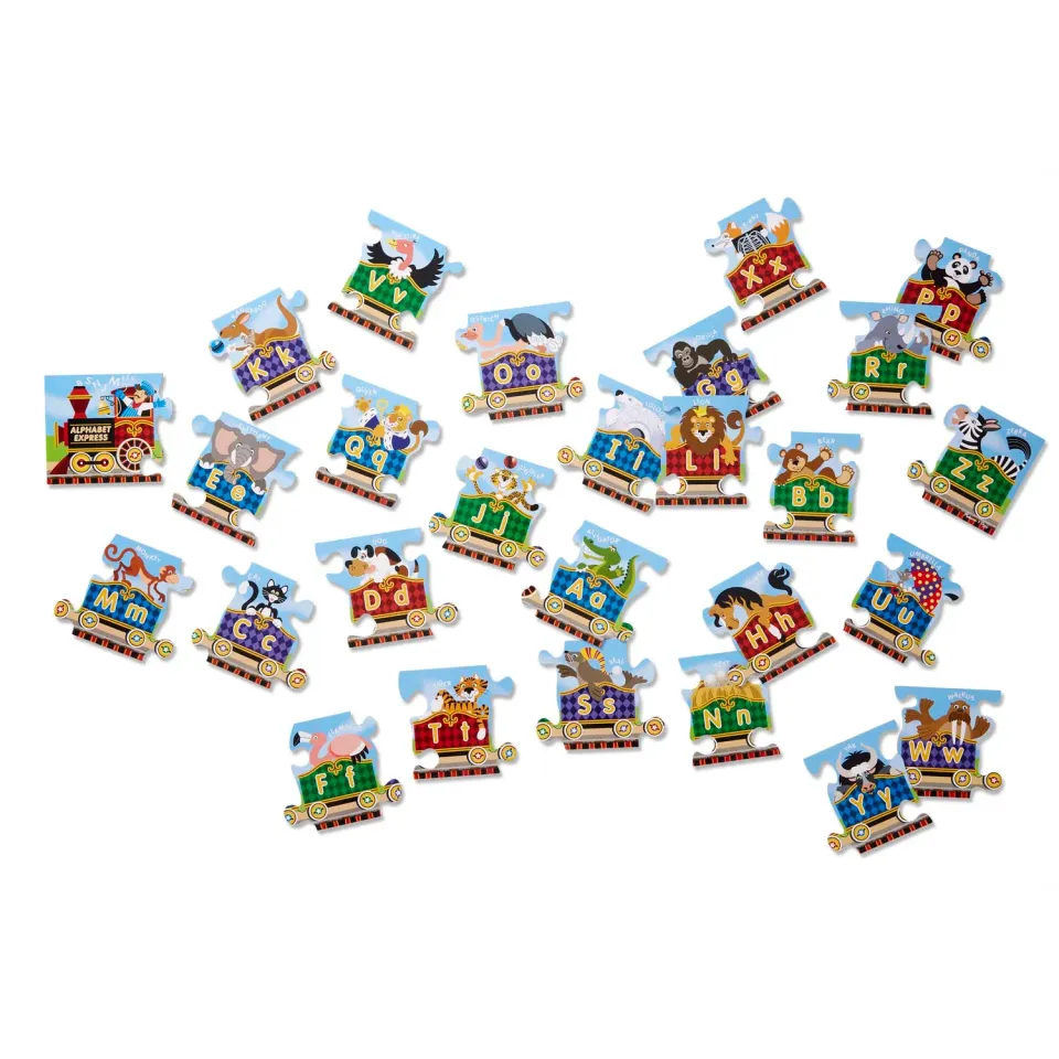 Melissa & Doug Alphabet Express vloerpuzzel 27 stukjes