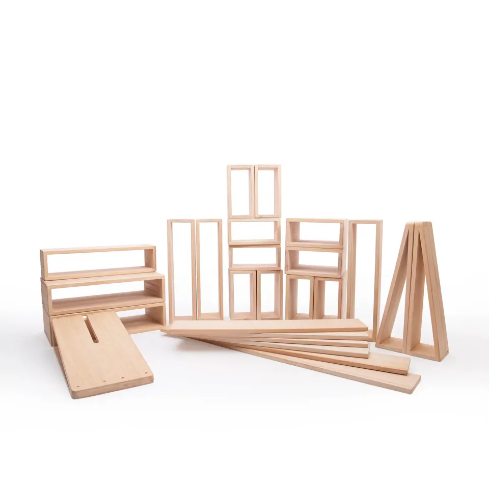 Guidecraft Outdoor Hollow Blocks bouwblokken 25-delig hout