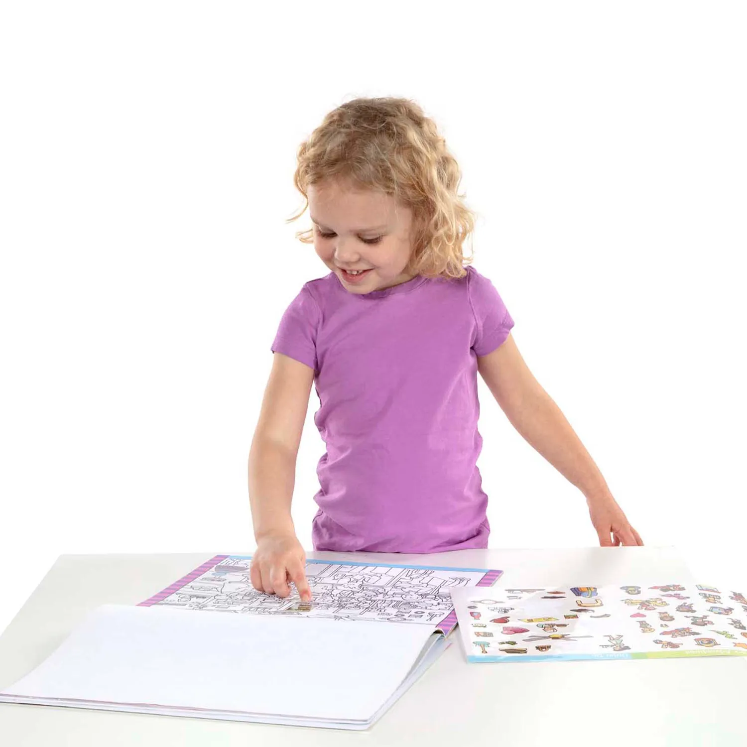 Melissa & Doug Seek & Find Around Town stickerblok 400 stickers
