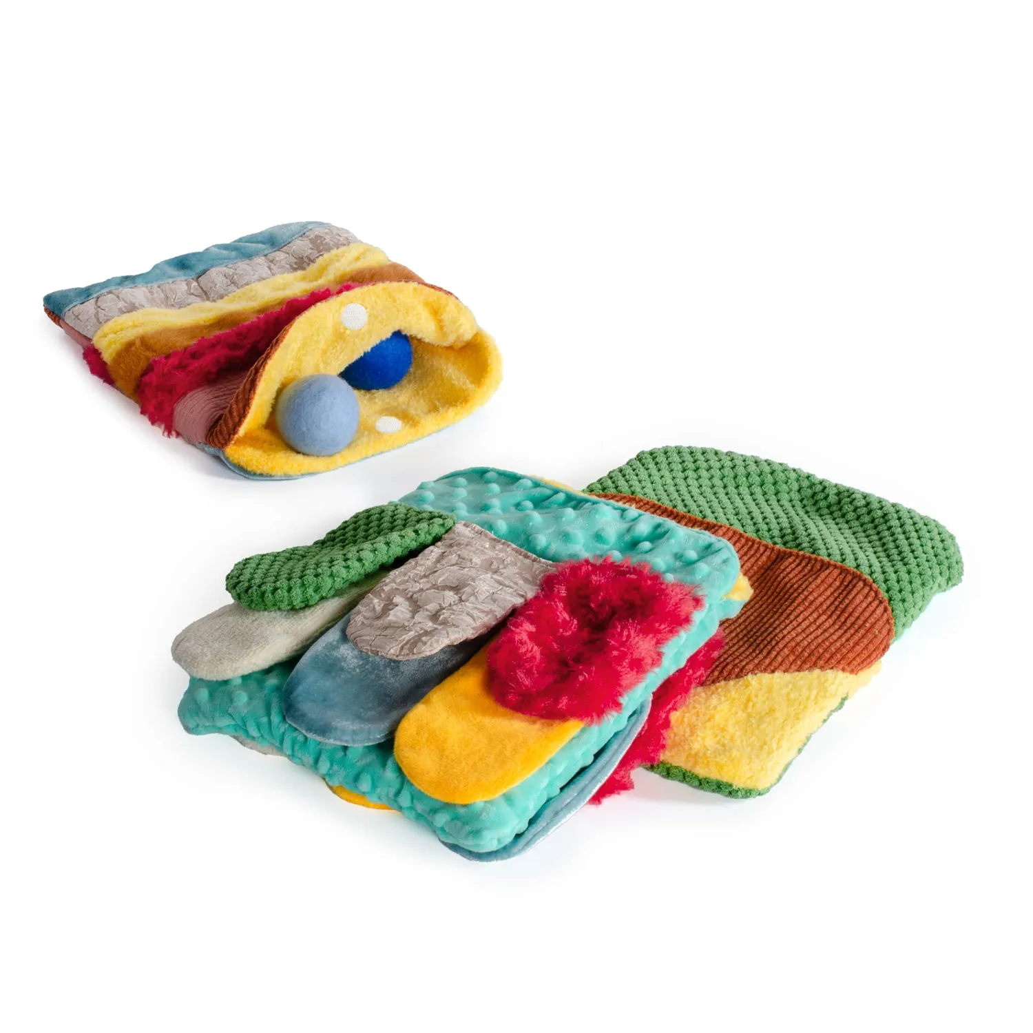 Guidecraft Crinkle Pockets Rainbow sensorisch set van 3