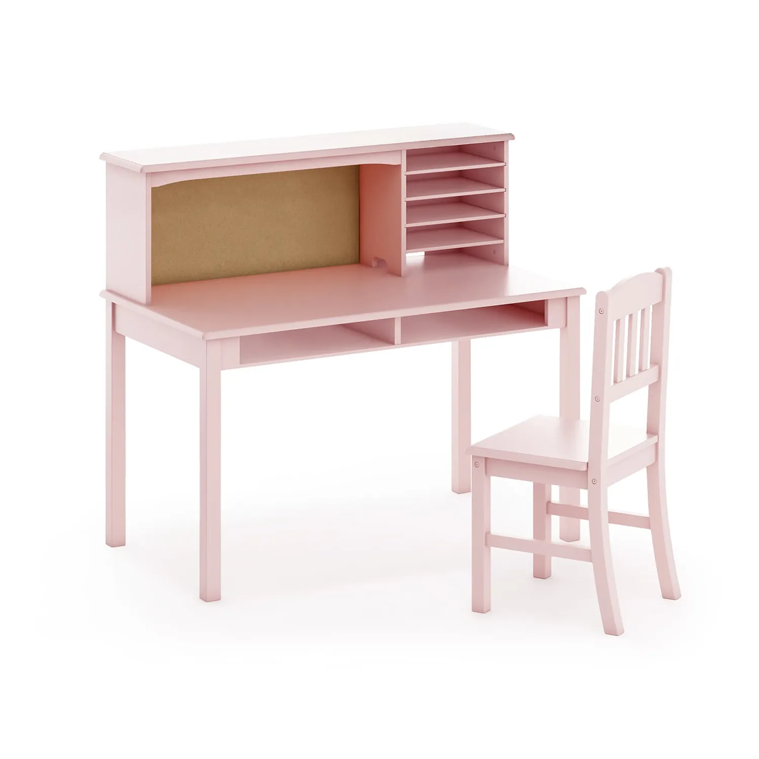 Guidecraft Media Desk bureau met stoel navy hout groot werkblad