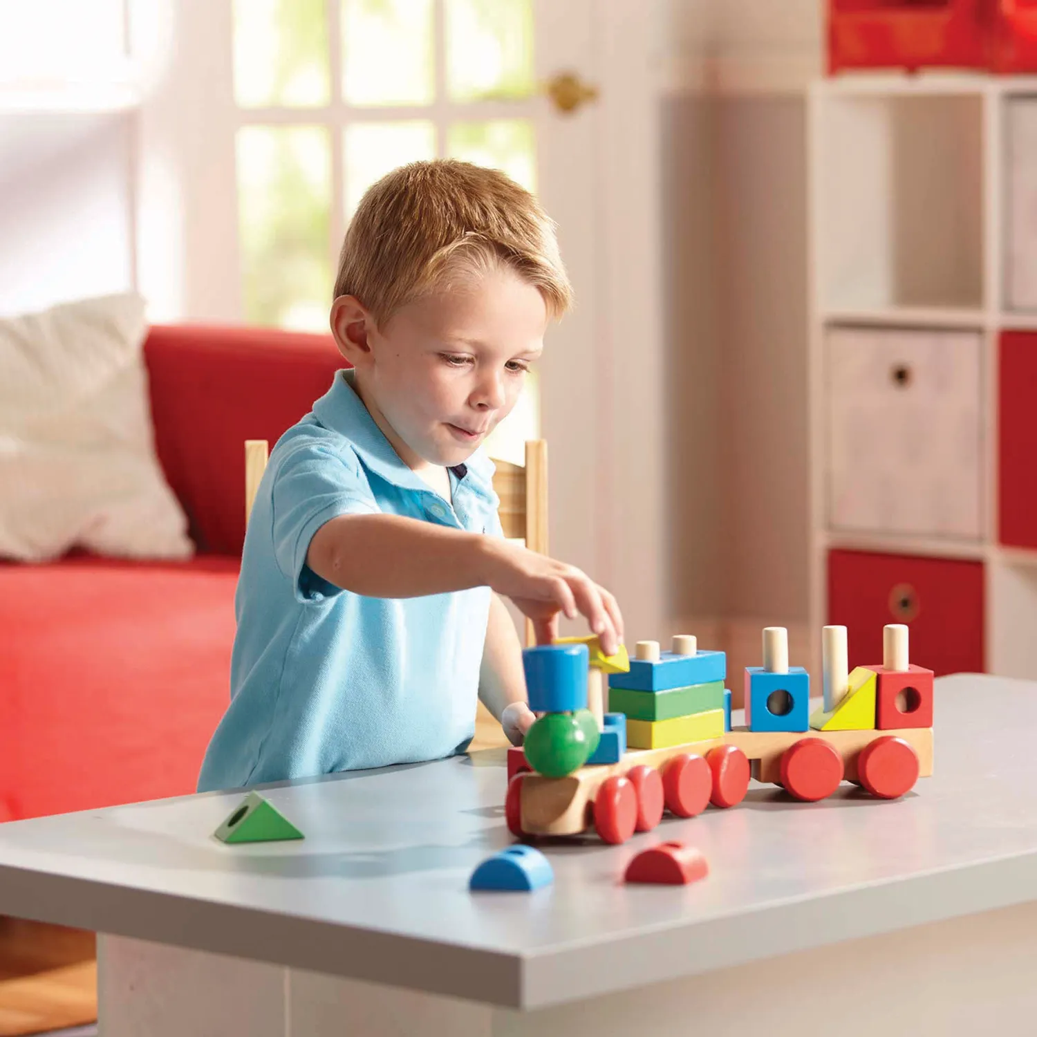 Melissa & Doug Stapeltrein Houten Speelgoed 15-delig