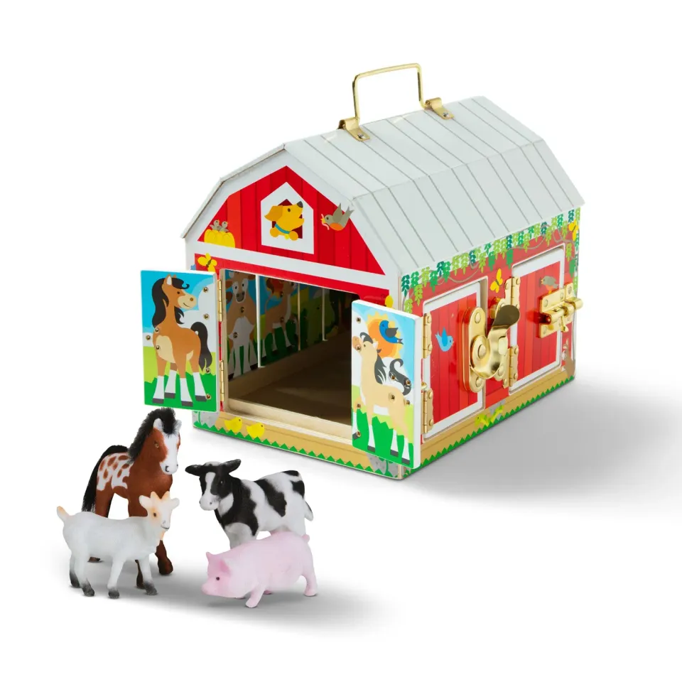 Melissa & Doug Latches Barn houten boerderij met dieren