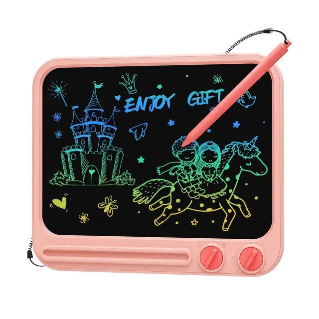 KOKODI TV tekentablet 10 inch roze met kleurenscherm