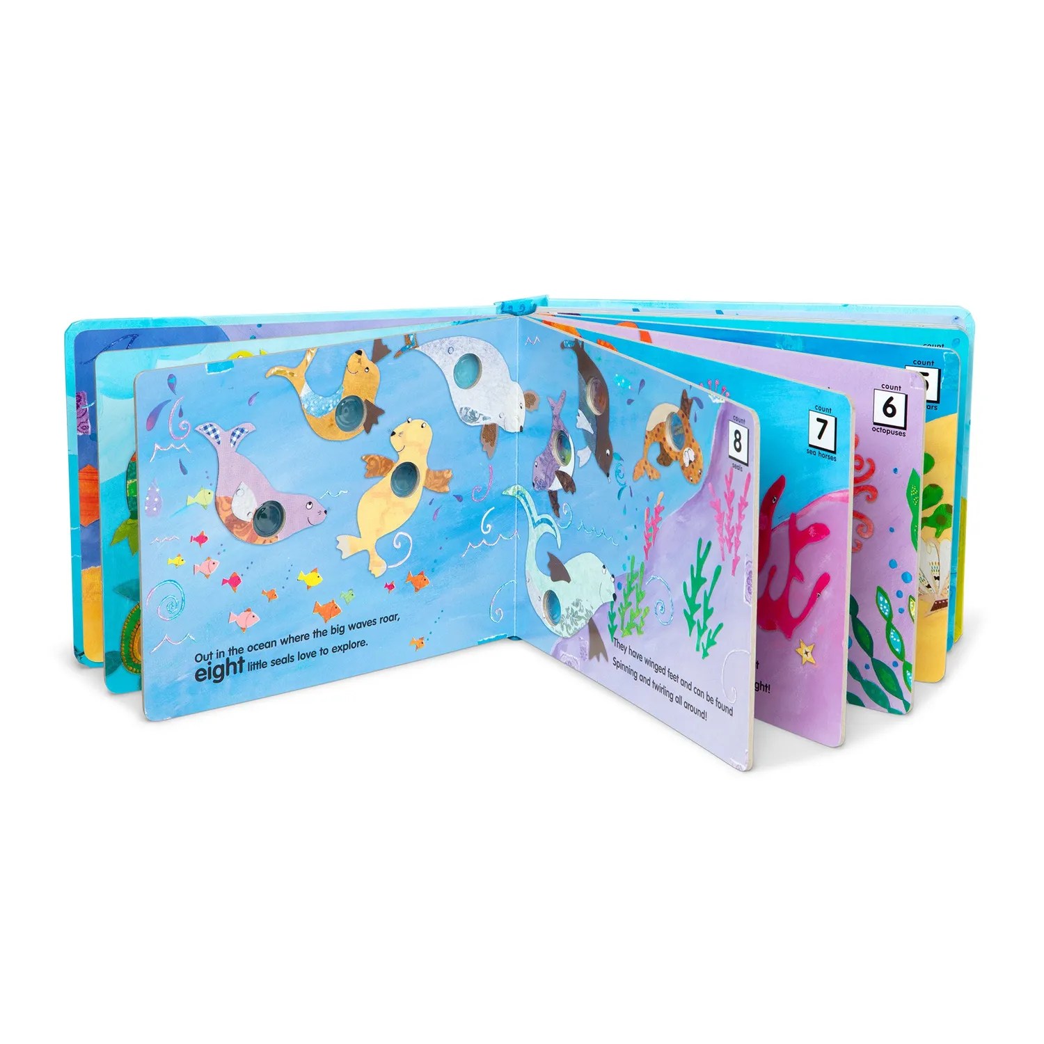 Melissa & Doug Poke-a-Dot Who's in the Ocean kartonboek met popdots