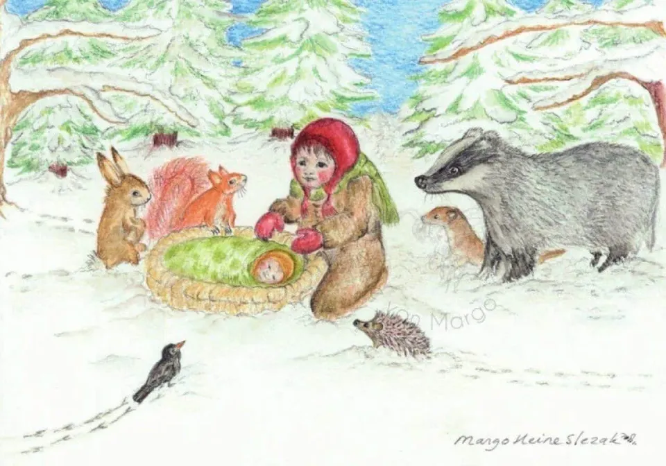 Ginger Fairy Winterkind ansichtkaart 10,5x15