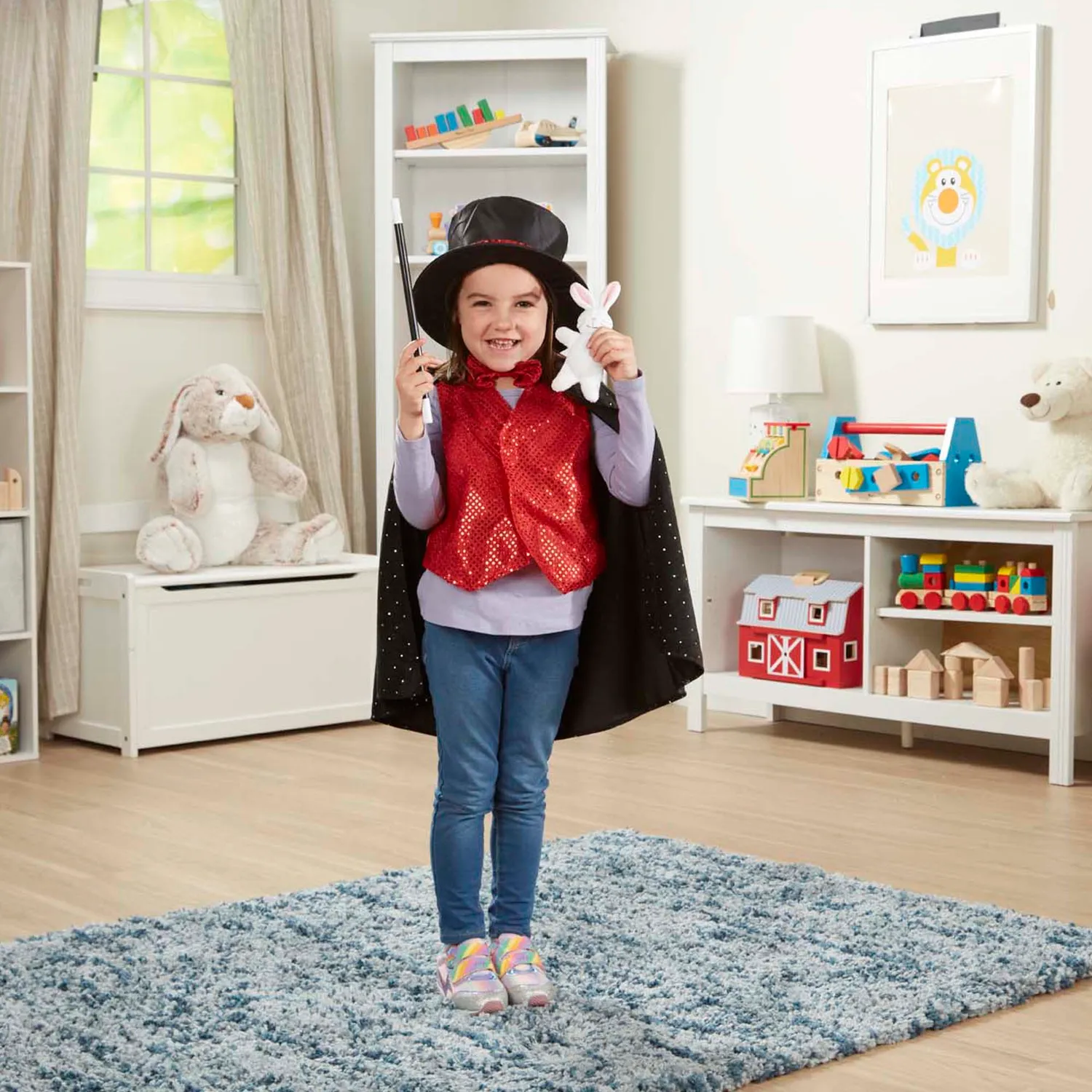 Melissa & Doug Magician verkleedset goochelaarcape met hoed