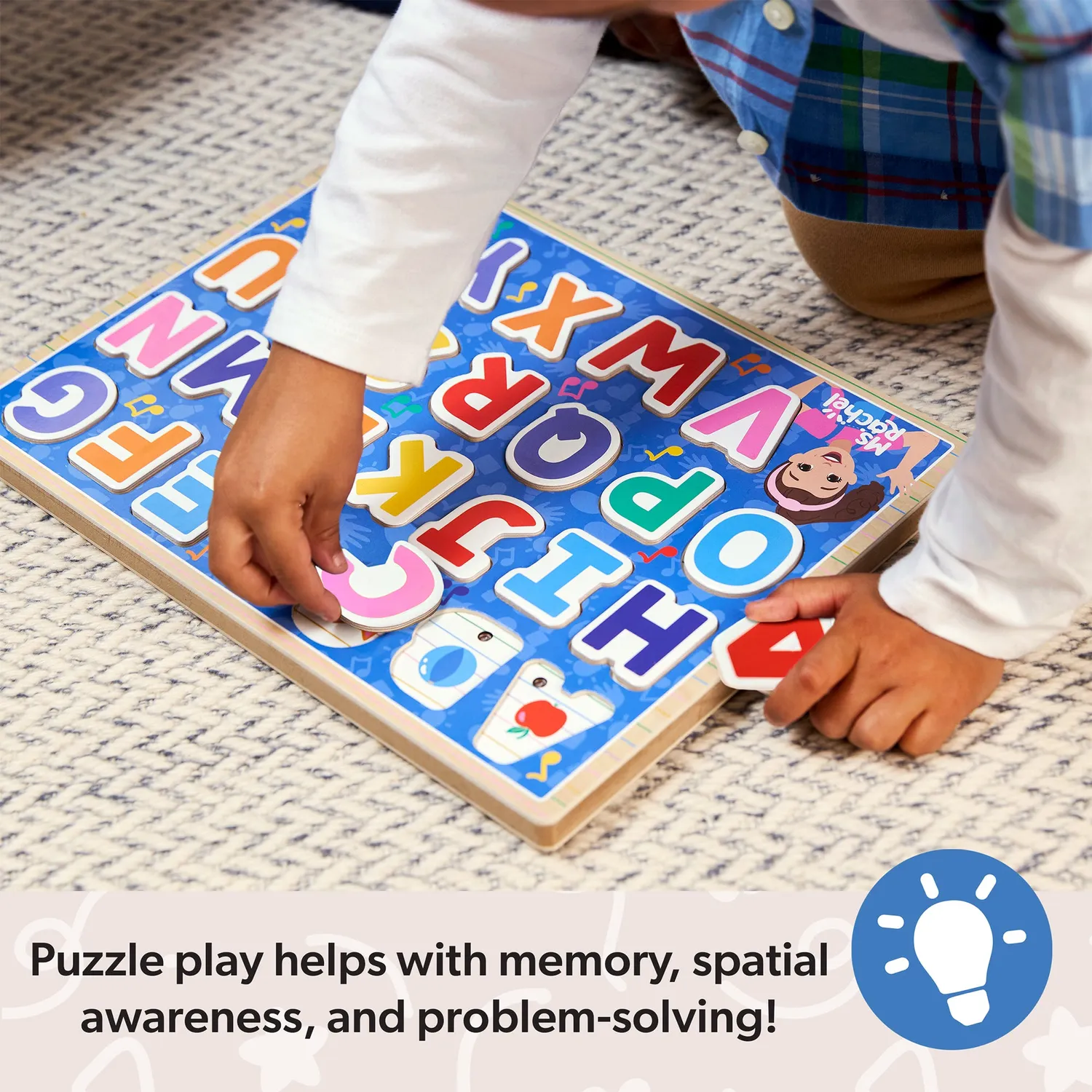 Melissa & Doug Ms Rachel letterpuzzel hout geluid 26-delig