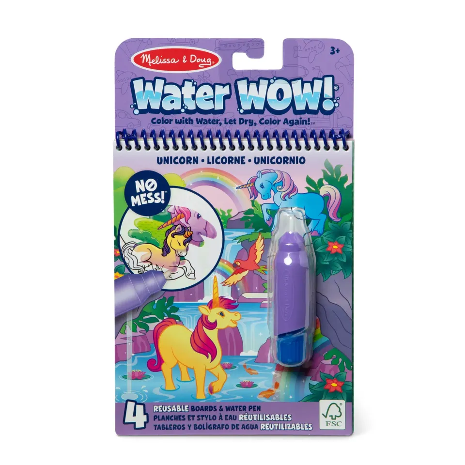 Melissa & Doug Water WOW! eenhoorn watertekenboek herbruikbaar