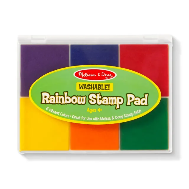 Melissa & Doug Rainbow Stamp Pad stempelkussen 6 kleuren
