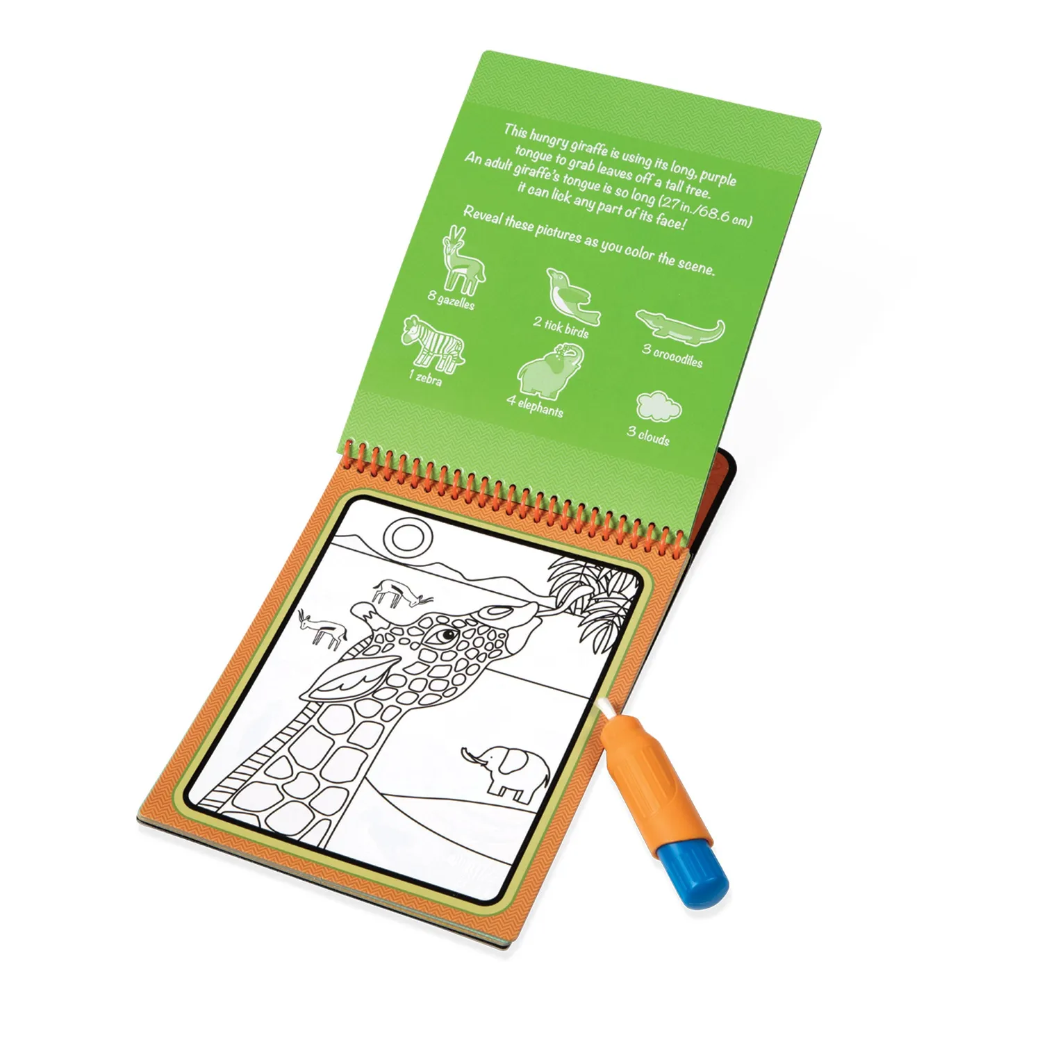 Melissa & Doug Water Wow! Safari watermalboek herbruikbaar
