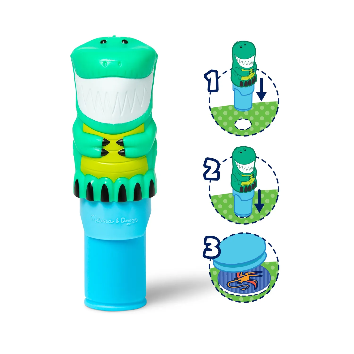 Melissa & Doug Sticker WOW Dino Stempelset 12-pack