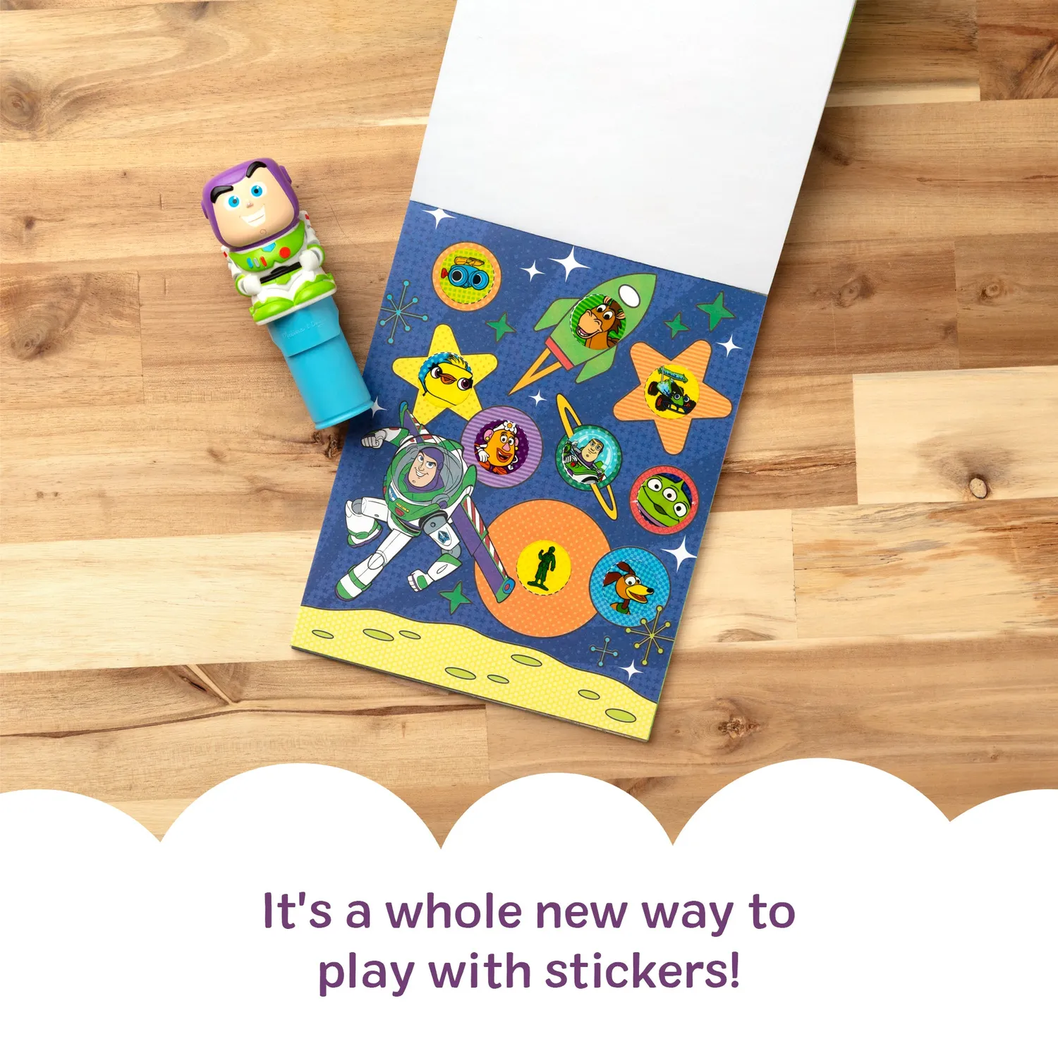 Melissa & Doug Sticker WOW! Buzz Lightyear stickerboek stamper
