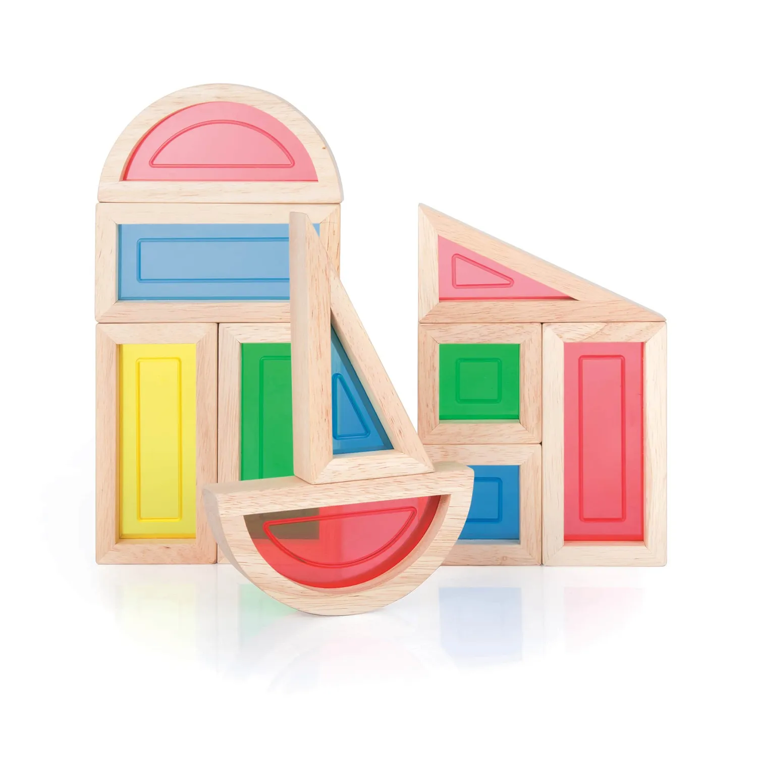 Guidecraft Rainbow Blocks bouwblokken 10 stuks kleur